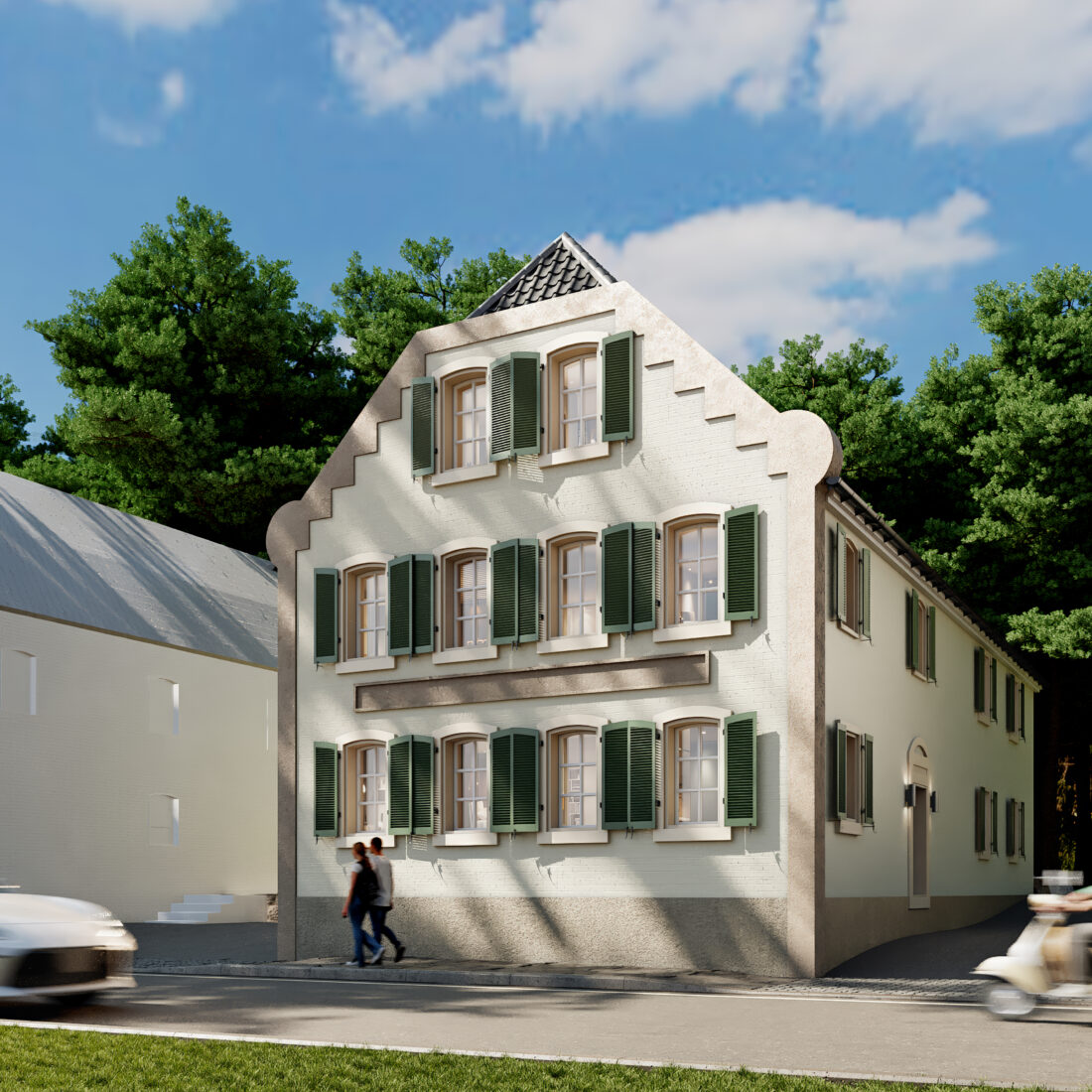 Haus Leven, Sanierung, Bauen im Bestand, Denkmalschutz, Architektur, Innenarchitektur