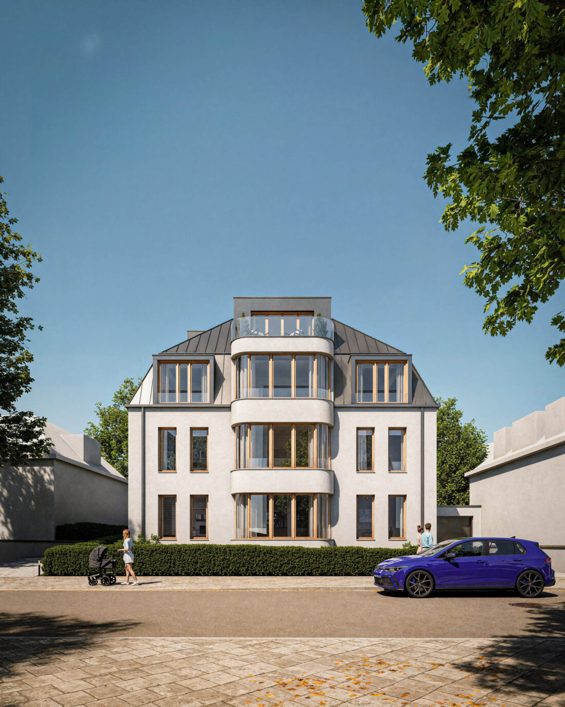 Frontalperspektive Haus Zoo